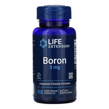 Life Extension Boro 3mg Advanced Chelate 100 Cápsulas Sabor Sem sabor Foto mini 3