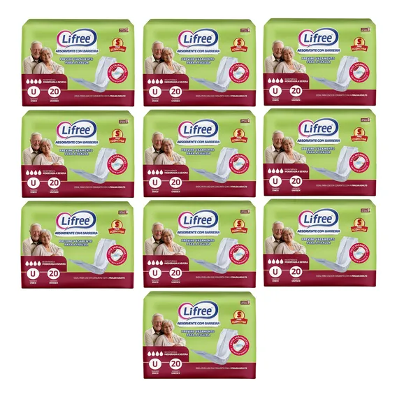 Lifree Absorvente P/ Fralda-calça 200und Tecnologia Japonesa Foto 1