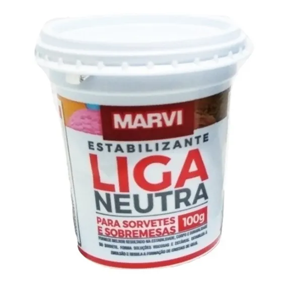 Liga Neutra Estabilizante P/sorvetes Bolo 100gr Marvi Foto 1