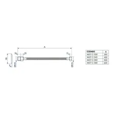 Ligação Flexivel 60cm Malha Aço Inox Deca Original 4607c060 Foto mini 2