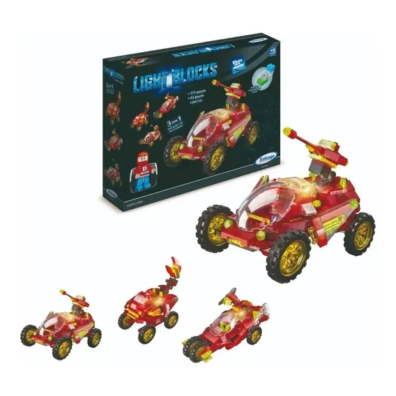 Light Blocks Super Carro 3 Em 1 Blocos De Montar - Xalingo Foto 1