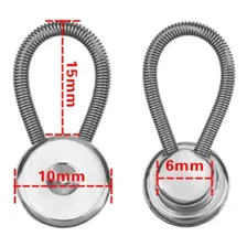 Like Tie Kit 10 Extensor Colarinho De Camisa Metal Inox Cor Prateado Foto mini 4