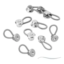 Like Tie Kit 10 Extensor Colarinho De Camisa Metal Inox Cor Prateado Foto  mini 1
