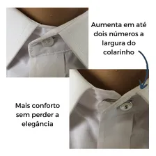Like Tie Kit 10 Extensor Colarinho De Camisa Metal Inox Cor Prateado Foto mini 3