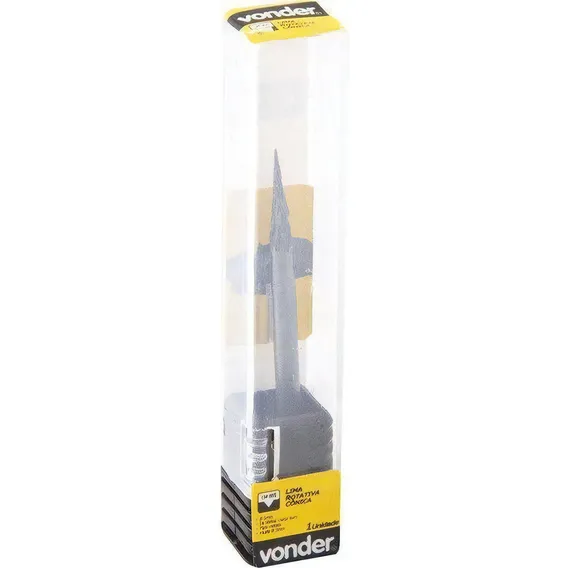 Lima Rotativa Cônica 3mmx16mm Com Haste 3mm - Vonder Foto 1
