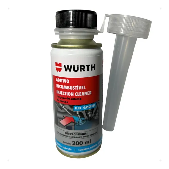 Limpa Bico Injetor Aditivo Combustivel Flex Wurth 200ml Foto 1
