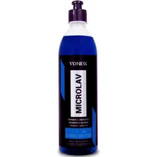 Limpador De Microfibra E Aplicadores Microlav 500ml Vonixx Cor Azul Foto mini 1