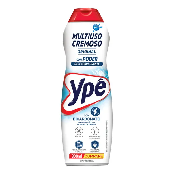 Limpador Multiuso Cremoso Premium Original 300ml Ypê Foto 1