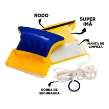 Limpador Vidro Duplo Magnético - Escritório Empresa Limpeza Foto mini 2