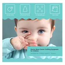 Limpeza AutomĂĄtica Nasal P/ BebĂȘ Aspirador ElĂ©trico Infantil Foto mini 2