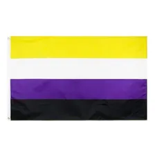 Linda Bandeira Não Binário 1,50x0,90mt Lgbt Foto mini 1