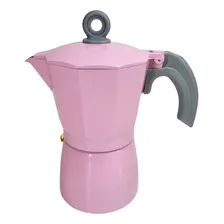 Linda Cafeteira Italiana Rosa 6 Xícaras 300 Foto mini  3