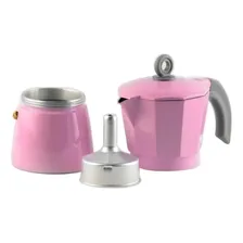 Linda Cafeteira Italiana Rosa 6 Xícaras 300 Foto mini  2