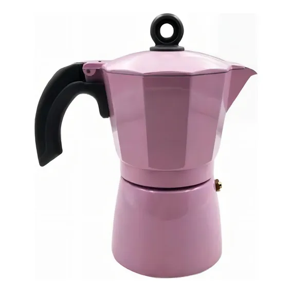 Linda Cafeteira Italiana Rosa 6 Xícaras 300 Foto 1