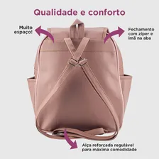 Linda Mochila Bolsa Pequena Feminina Moda Varejo Atacado Cor Rosa-Jeans Foto mini 4
