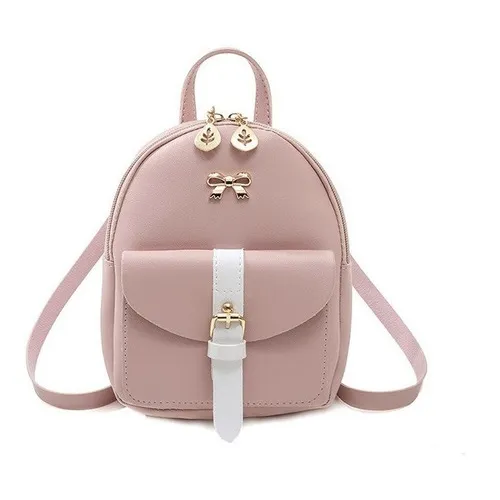 Linda Mochila Pequena, Linda Mochila Feminina Cor Marrom Foto 1
