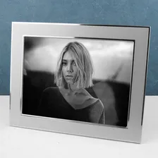 Lindo Porta Retrato 15x20 Cor Prata Matte E Filete Cromado Foto mini 1