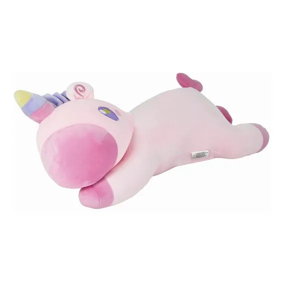 Lindo Unicórnio Fofinho Pelúcia 50cm Travesseiro - Dm Toys Foto 1