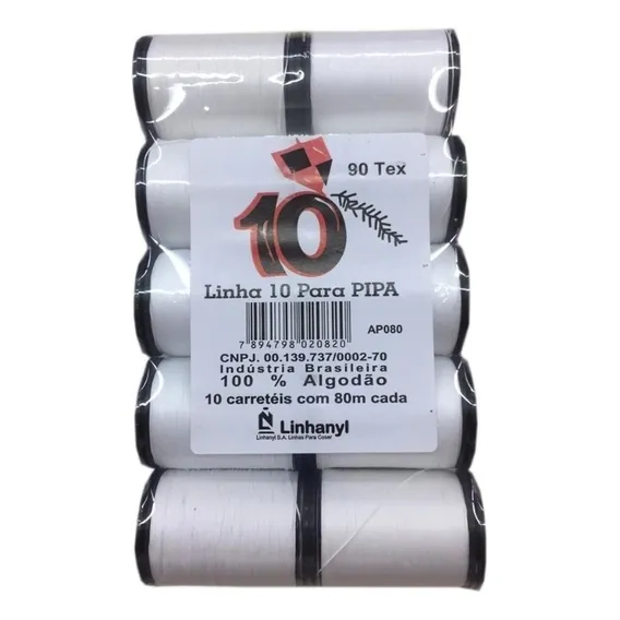 Linha 10 Para Pipa - 10 Carretéis Foto 1