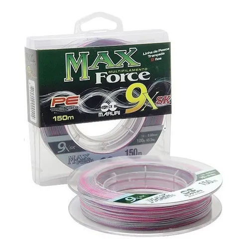 Linha 9x Sk 0,20mm 21lb 150m Multifilamento Max Force Maruri Foto 1