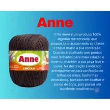 Linha Anne Branca Fio Novelo 500m Crochê Circulo - Cor 8001 Foto mini 4