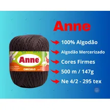 Linha Anne Branca Fio Novelo 500m Crochê Circulo - Cor 8001 Foto mini 3