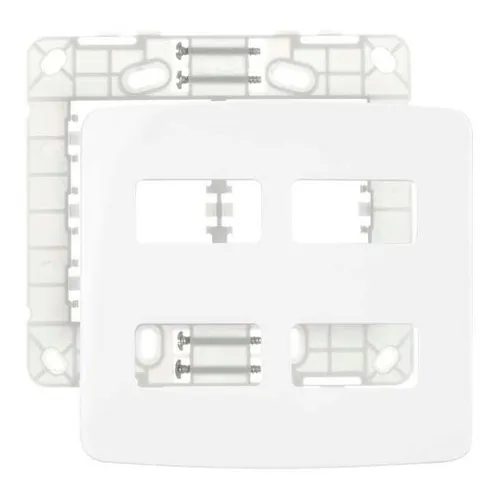 Linha B3 Conj 4x4 Placa P/4 M贸dulos Horizontais C/ Suporte Foto 1