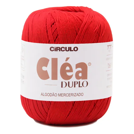 Linha Cléa Duplo Circulo Com 150g 508mts 100% Algodão Cor 3402- Vermelho Circulo Foto 1