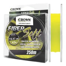 Linha Crown Fiber Soft Monofilamento 0,47mm 42lbs 250m Foto  mini 1