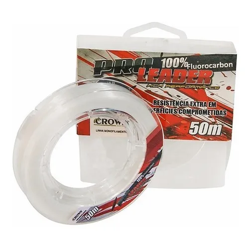 Linha Crown Pro Leader Fluorocarbon - 0,52mm Cor Branco Foto 1
