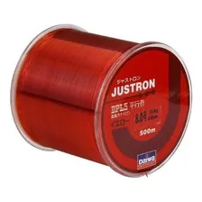 Linha Daiwa® Justron 0,45mm/16kg 500mt Sem Memória- Cor Vermelho Foto  mini 1