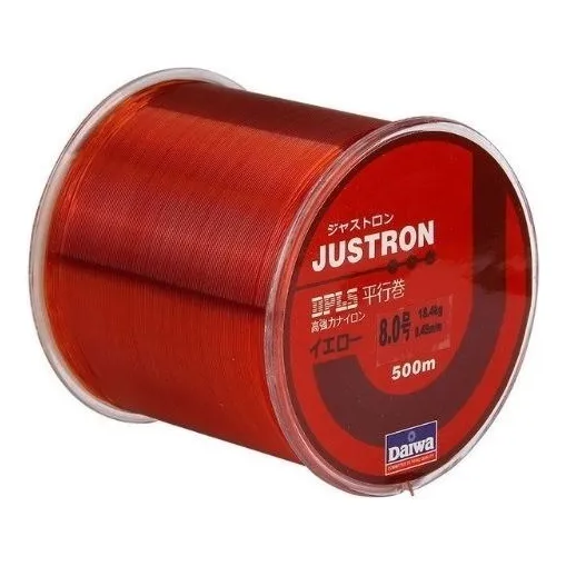 Linha Daiwa® Justron 0,45mm/16kg 500mt Sem Memória- Cor Vermelho Foto 1