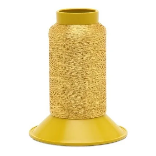Linha De Bordar Metalizada 1000m Lumina Metal Dourado 6001 Foto 1