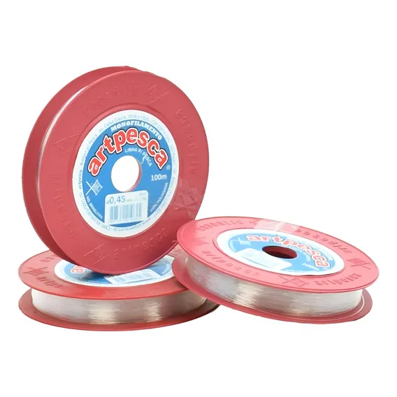 Linha De Nylon 0,45mm Kit C/ 3un - 100m Metros Montar Vasos Foto 1