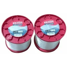 Linha De Pesca Ekilon Cristal 250g Linha 035, 040 , 045 Cor Branco Foto mini  2