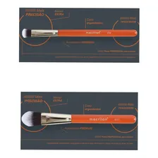 Linha De Pincel Profissional Beauty Tools Macrilan Kit C/14 Cor Laranja Foto mini 2