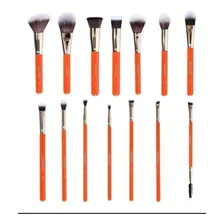 Linha De Pincel Profissional Beauty Tools Macrilan Kit C/14 Cor Laranja Foto mini 4