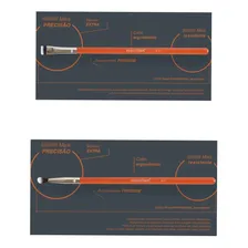 Linha De Pincel Profissional Beauty Tools Macrilan Kit C/14 Cor Laranja Foto mini 3