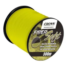 Linha Fiber Soft Monofilamento Amarelo 0,23mm 11lbs 500m Foto  mini 1