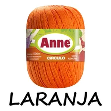Linha Fio Anne Círculo Crochê Tricô Colorida 500m 295 Tex Cor Laranja Foto mini 2