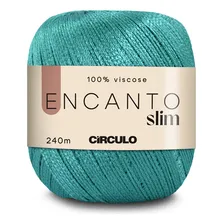 Linha Fio Encanto Slim Crochê Tricô Brilho Círculo 1 Novelo Cor 5556 - Tiffany Foto  mini 1