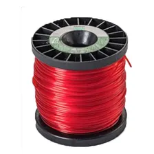 Linha Fio Nylon Cortar Grama Roçadeira 1,6mm 430mt 1kg Cor Vermelha Foto mini 2