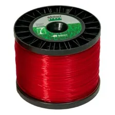 Linha Fio Nylon Cortar Grama Roçadeira 1,6mm 430mt 1kg Cor Vermelha Foto mini 1