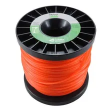 Linha Fio Nylon Quadrado Cortar Grama Roçadeira 3,0mm 116mt Cor Laranja Foto mini 2