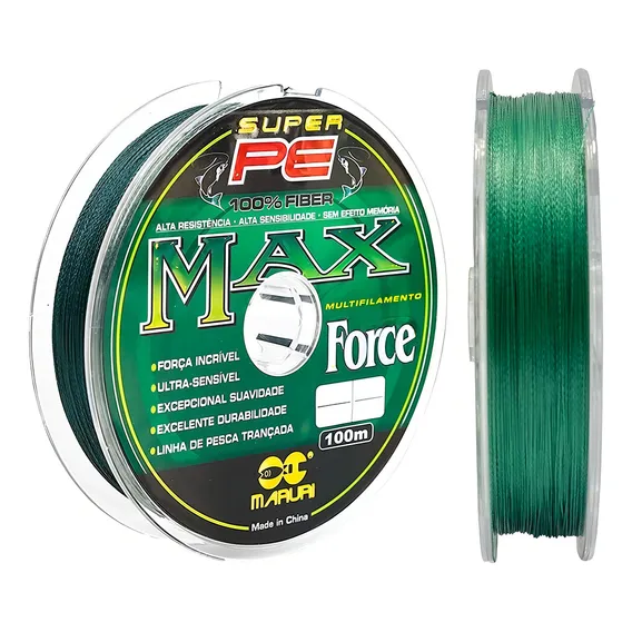 Linha Maruri Multifilamento Max Force 4x Cor Verde Foto 1