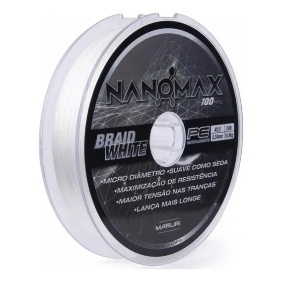 Linha Maruri Multifilamento Nanomax Branca 100m Foto 1