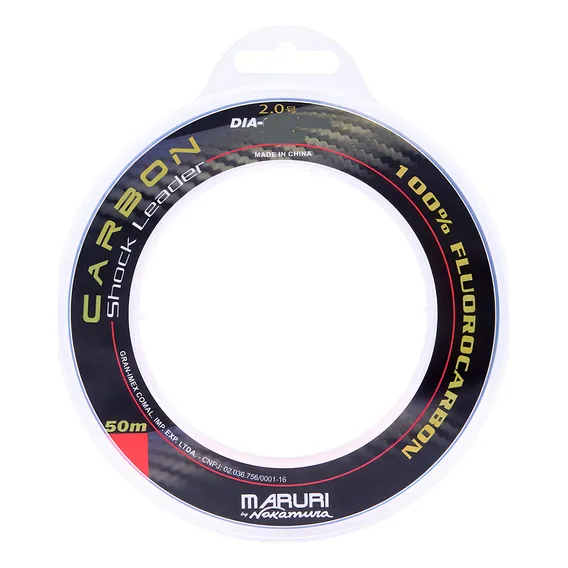Linha Maruri - Nk Carbon Shock Leader 0,39mm 19,3lb 50m Cor Branco Foto 1