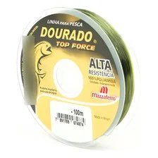 Linha Mazzaferro Dourado Top Force 0,40mm 24,3lb 100m Verde Foto mini  2