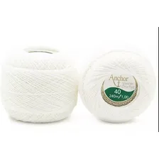 Linha Mercer Crochet N. 40 Cor Branca 240 M Caixa 6 Novelos Cor Branco Foto  mini 1