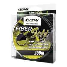 Linha Mono. Crown Fiber Soft Amarelo 0,33mm 22lbs - 250m Foto mini 1